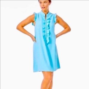 Lilly Pulitzer Adalee Ibiza blue 16 NWT pearls Shift dress
